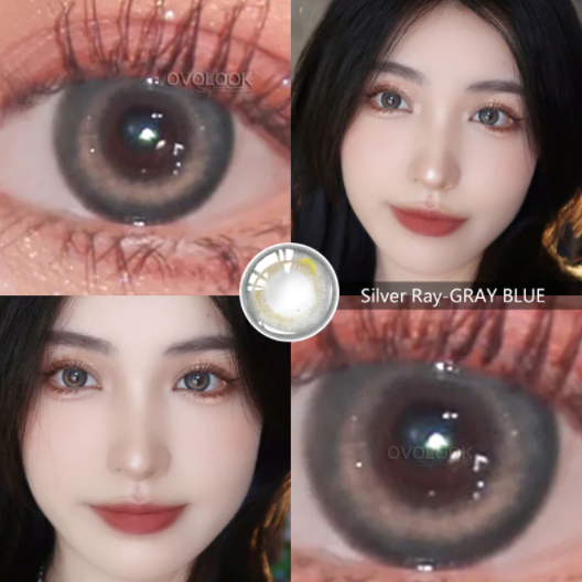 silver blue contact lenses